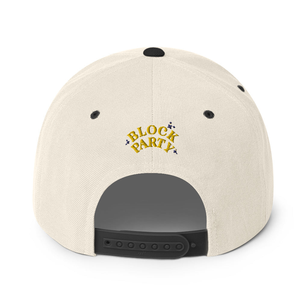 Block Party Snapback Hat (Yellow/Navy)