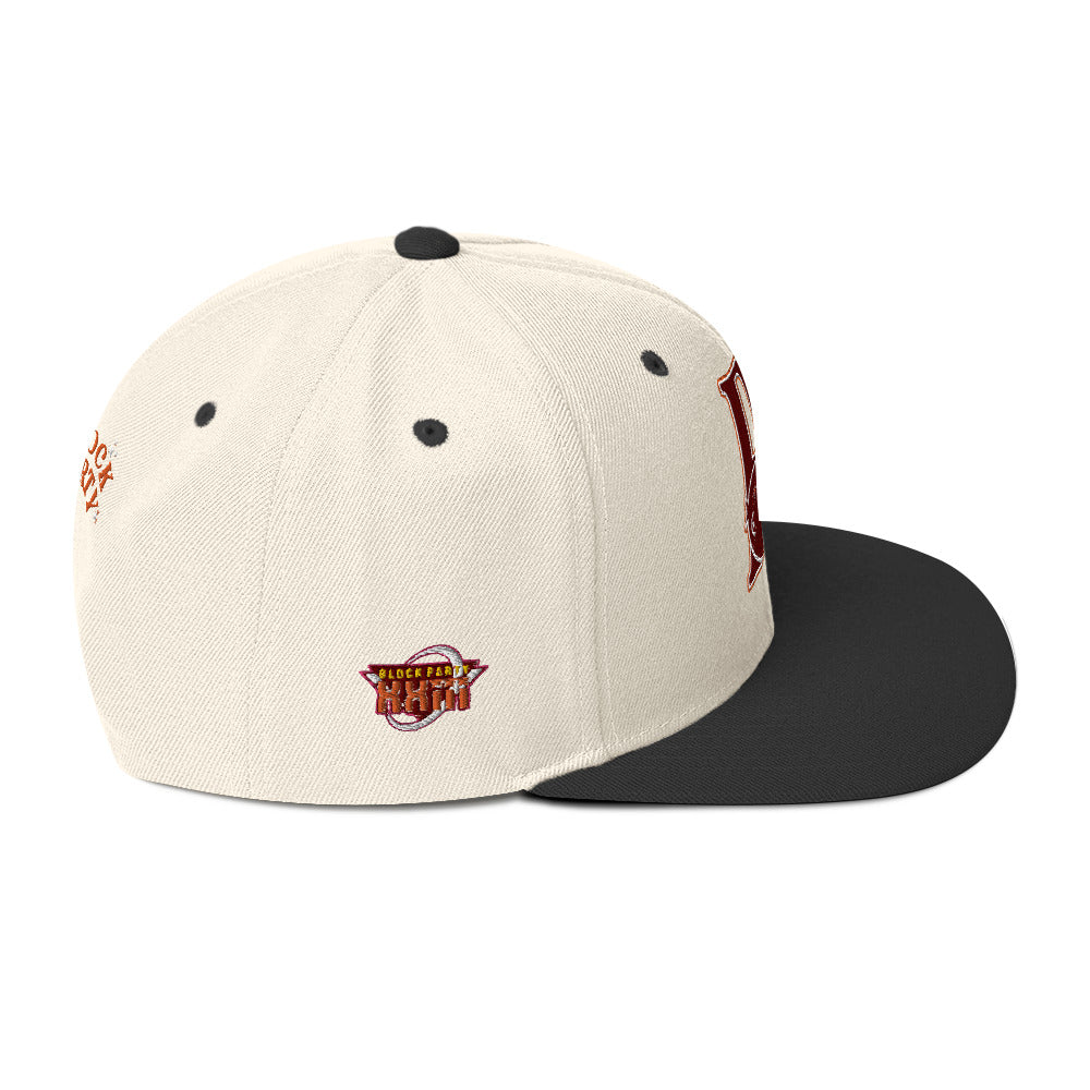 Block Party Snapback Hat (Maroon)