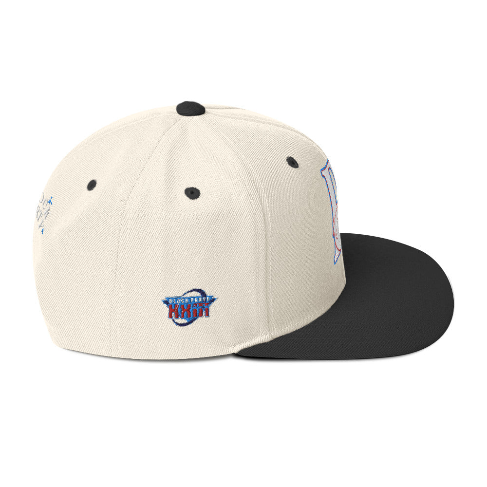 Block Party Snapback Hat (Red/Blue)