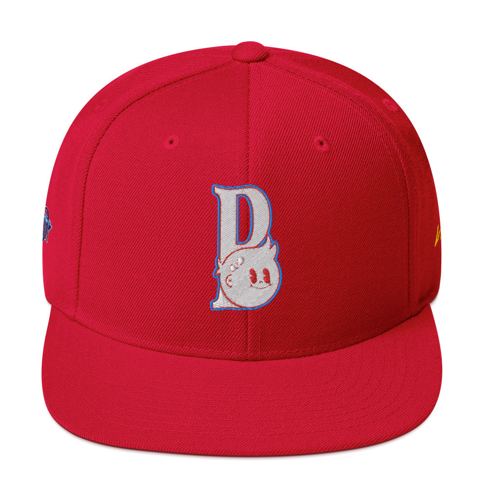 Block Party Snapback Hat (Red/Blue)