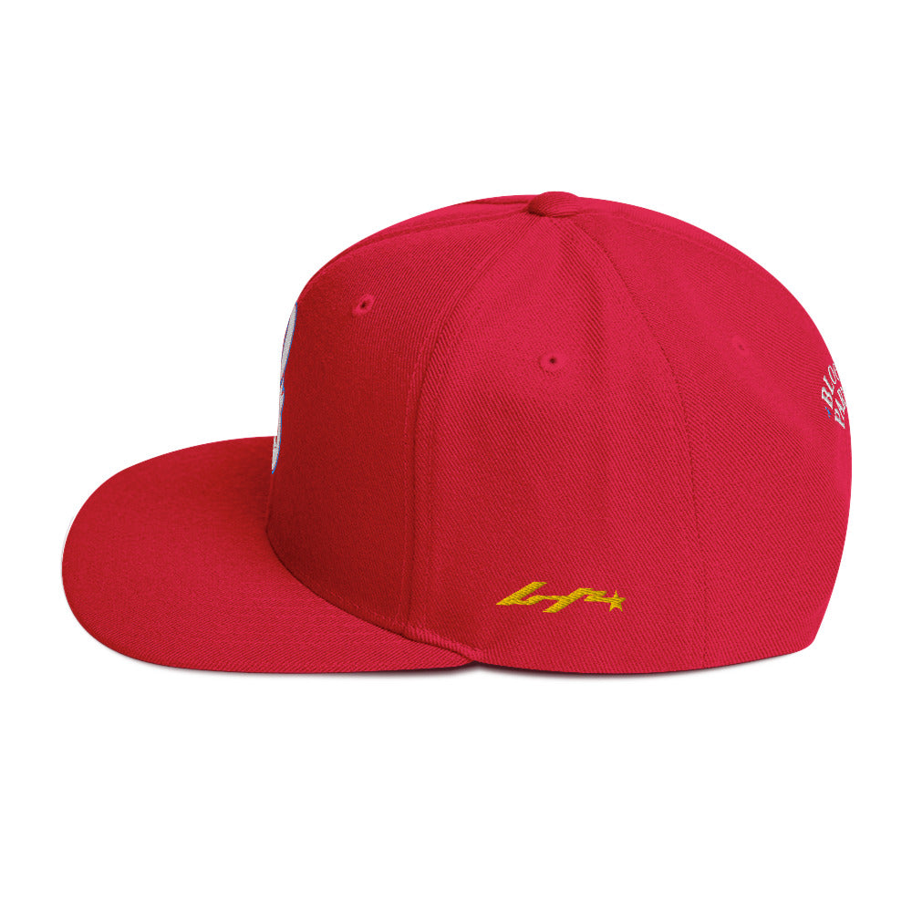 Block Party Snapback Hat (Red/Blue)