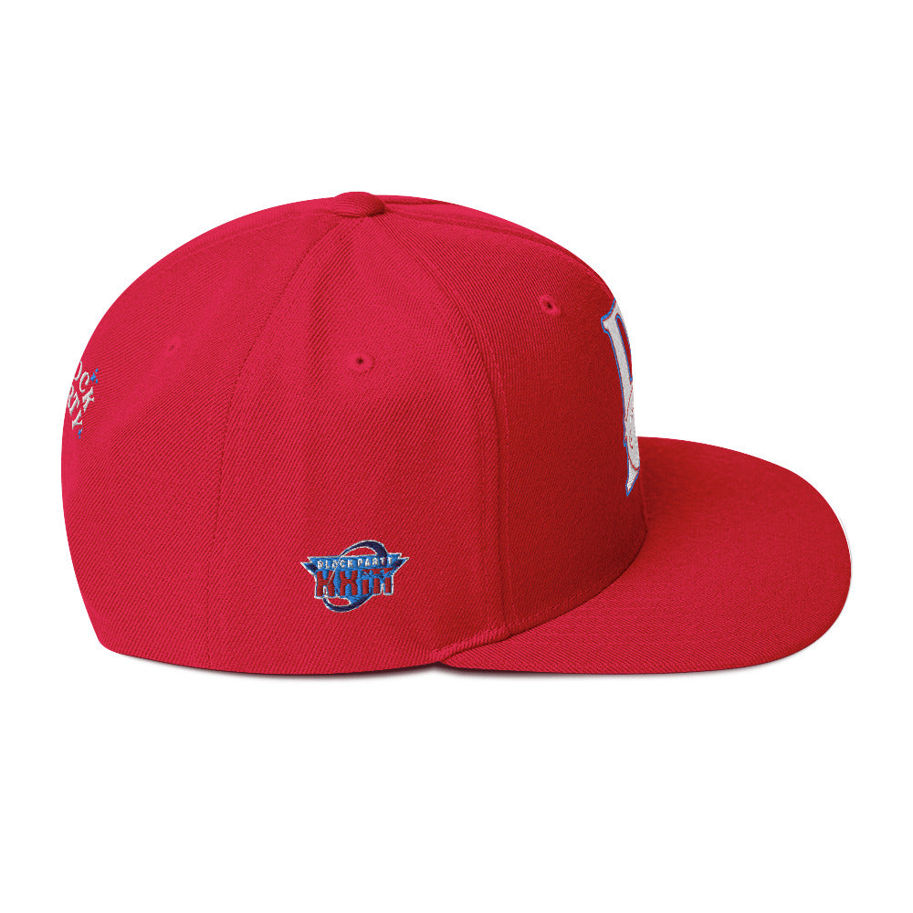 Block Party Snapback Hat (Red/Blue)