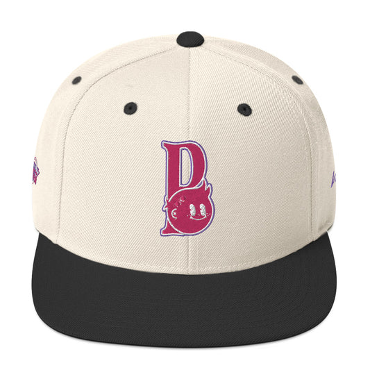 Block Party Snapback Hat (Spruce/Pink)