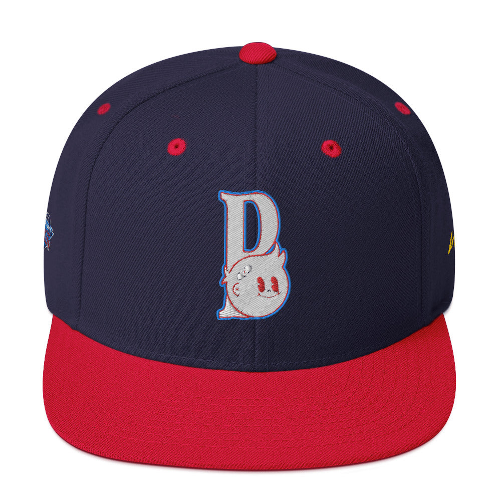 Block Party Snapback Hat (Red/Blue)