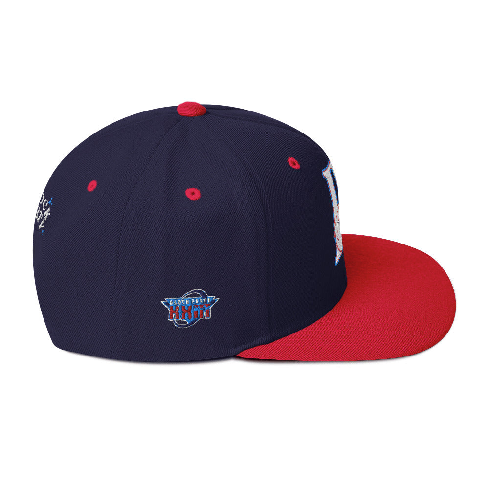 Block Party Snapback Hat (Red/Blue)